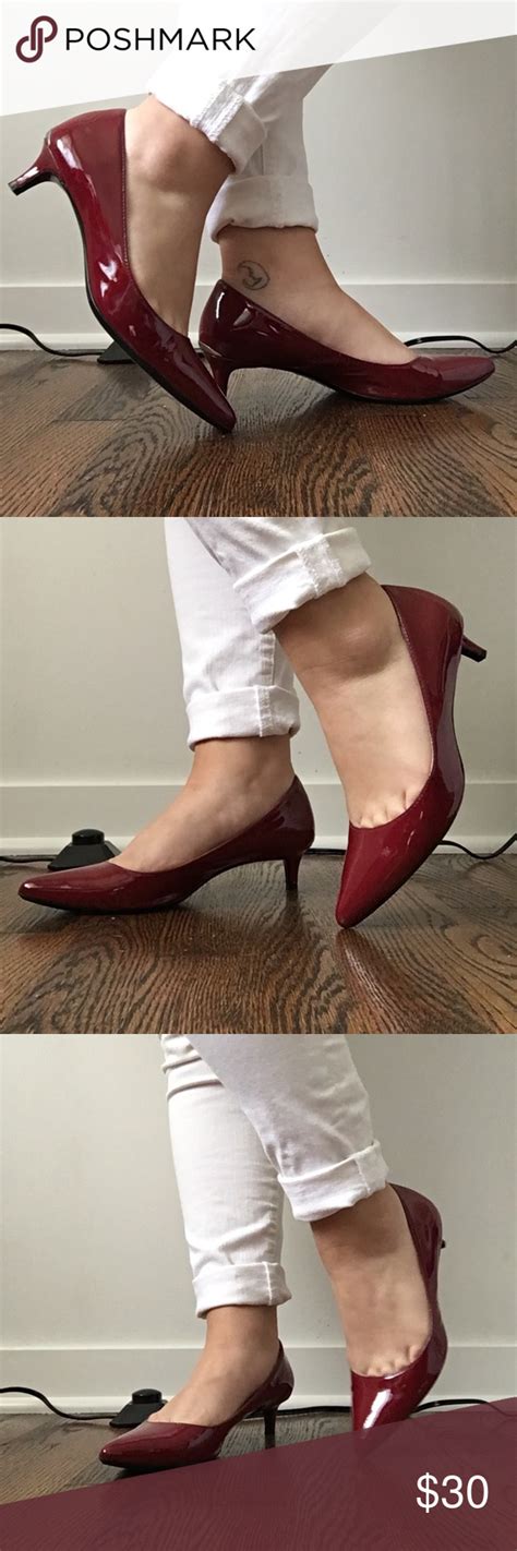 calvin klein red high heels|calvin klein kitten heel shoes.